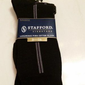 Men's adult black golf socks.